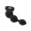 Loving Joy Triple Ripple Anal Beads-Black 1