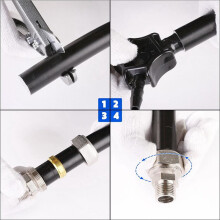 3/4Inch Straight Air Piping Fittings, 3/4 X 1/2Inch Male NPT Threads Adapter Fittings, Brass-Nickel Plated, 4PCS