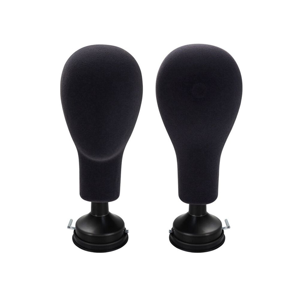 Bobotron 4X Flocking Foam Mannequin Model Photography Props Adult Mannequin Mold Wigs Glasses Hat Display Holder Black