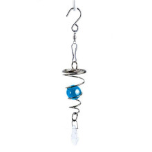 25Pcs Spiral Wind Chimes Crystal Wind Spinner Pendants Rotating Hook Wind Chime Tail for Home Yard Decoration