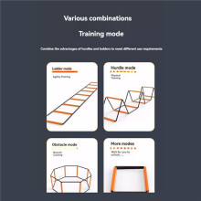 2X Foldable Agility Ladder Soccer Football Training Equipment Jump Speed Coordination Footwork Ladder 8 Grids
