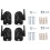 12PCS Universal Speaker Wall Mount Bracket Ceiling Stand Clamp with Adjustable Swivel and Tilt Angle Rotation 3