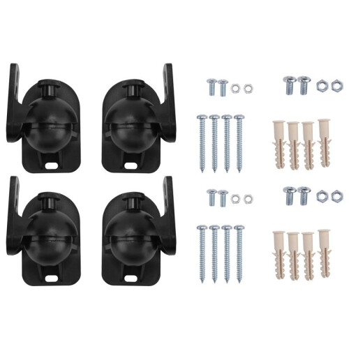 12PCS Universal Speaker Wall Mount Bracket Ceiling Stand Clamp with Adjustable Swivel and Tilt Angle Rotation 2