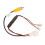2Pcs 4 Pin Car Reverse Camera Retention Wiring Harness Cable Plug Adapter Connector Fit for 3