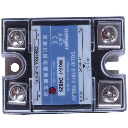 8X MGR-1 D4825 Single-Phase Solid State Relay SSR 25A  3-32 V AC 24-480 V 2