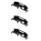 3X Car Trunk  Tailgate Button Holder Case Base Bracket Key Plate Garnish Frame for  X-Trail 2008-2013 1