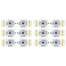 12x Module de Capteur D'Angle à Induction Magnétique AS5600, Codeur Magnétique 12 Bits, Haute Précision, avec Aimant, Lot de 6