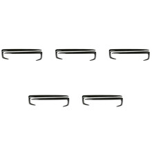 10Pcs Gloss Black Exterior Front Fog Light Lamp Cover Trim Fit for 2019-2020