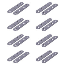 Flat Stainless Steel Repair Mending Fixing Plate Brackets Support 16pcs