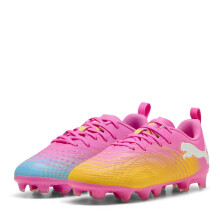 (11 UK Child, Pink) Puma Childrens/Kids Future Textured Firm Ground Football Boots