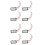 8X 200-250V to 12V Halogen Light Electronic Transformer 50W 2