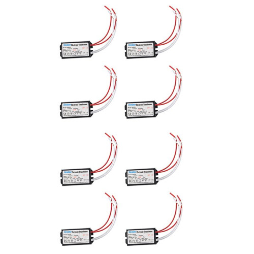 8X 200-250V to 12V Halogen Light Electronic Transformer 50W 1