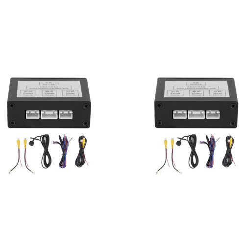 2X Car Front View Camera Switcher Parking Camera Converter Front Rear View Video  Channel Control Box