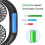 Portable Fan - Control Future - Upgraded Version - Black - Rechargeable - Hands Free 4
