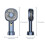 Mini Fan - USB - Portable - 5 Speeds - Blue - 10,000 mAh 4