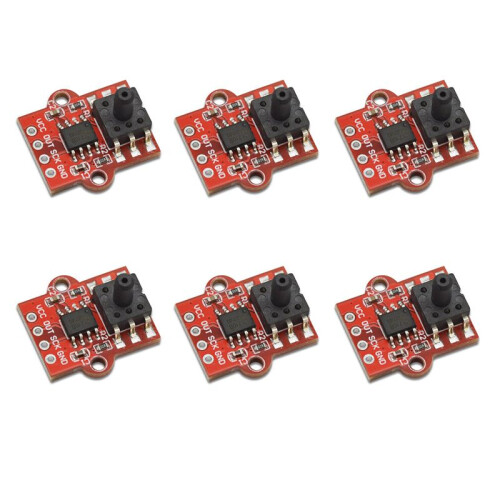 6X 0-40Kpa Air Pressure Sensor Module Water Level and LIquid Level Sensor Controller Board