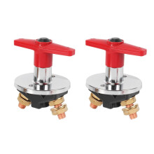 Battery Disconnect Cut Off Kill 500Amp Isolation 12-60V Car Boat Truck Fixed Handle Key(Type F 2Pcs)