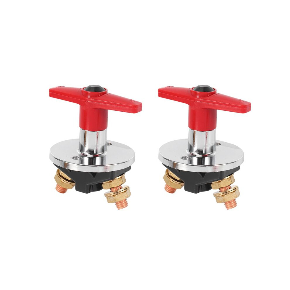 Battery Disconnect Cut Off Kill 500Amp Isolation 12-60V Car Boat Truck Fixed Handle Key(Type F 2Pcs) 6031112696311