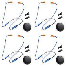 4X Ear Plugs Headphones for Work,Neckband Noise Reduction Earphone Hearing Protection Earbud for Work Safety
