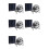 5X -Ventilador Elétrico com Painel Solar Portátil 5W 4 Polegadas com Efeito de Estufa Exaustor Solar para Escritório Ao Ar Livre 1