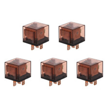 5X 24V 80A 1NO 1NC SPDT 5 Pins Green Indicator Light Automotive Truck Car Relay