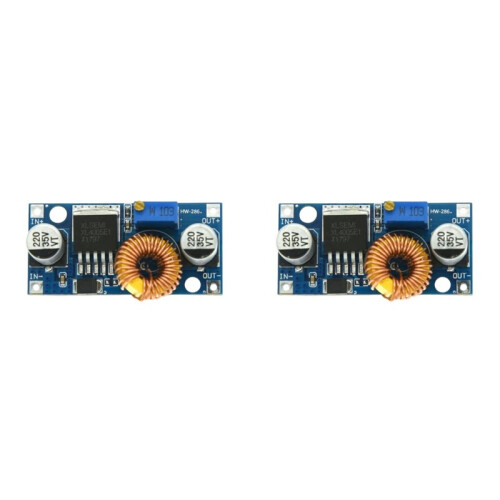 2X XL4005 Adjustable Step-Down Power Supply Module 5A - Converter High Current Large Power Voltage Regulator