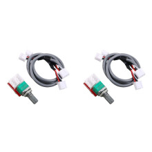 2X Volume Potentiometer Duplex 50K Adapter Board with Shielded Wire DIY Audio Power Amplifier Board Module Accessories