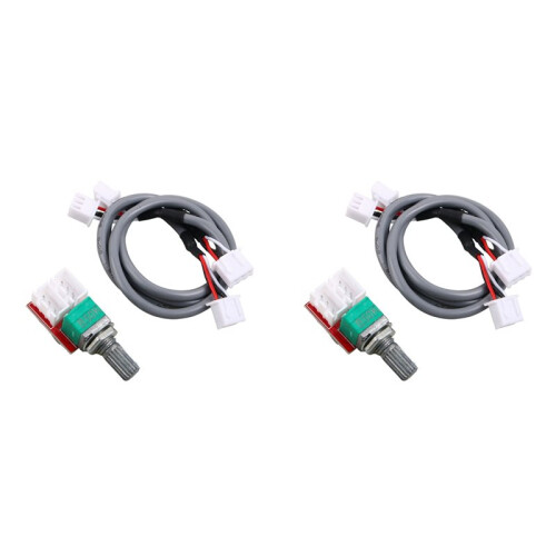2X Volume Potentiometer Duplex 50K Adapter Board with Shielded Wire DIY Audio Power Amplifier Board Module Accessories