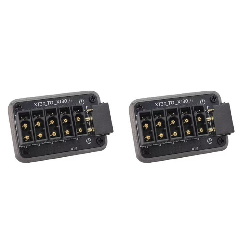 2X 50A XT30 (2+2) Power Distribution Board Support CAN Protocol 5-Channel Output for Robot RC Car/Boat DIY Accessory