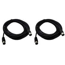 2X 8 Pin Din Speaker Extension Male to Male Converter Lead Compatible with Bang and Olufsen Active Loudspeakers 3 Meters
