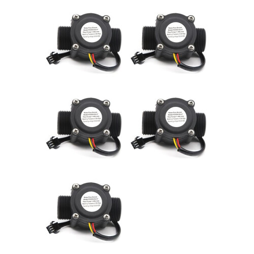 5X 1-60L/Min  3,5-24V Hall-Effect Waterstroomsensor Tellermeter FS300A