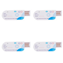 4X Registrador de Dados de Temperatura USB 14400 Pontos Relatório USB 60 Dias Registrador Descartável IP65
