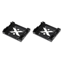 2X 5.25 Optical Drive Position 2.5 Inch To 3.5 Inch SSD 8CM Fan HDD Adapter Tray Dock Hard Drive Holder for PC Enclosure