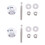 6X Long Push Button Quick Release Hood Pins Bonnet Lock Clip  Bumper Kit 3