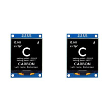 2Stück 1,5 Zoll 128x128 OLED Shield-Bildschirmmodul, SPI I2C-Display für STM32 und für DIY-Elektronikprojekte