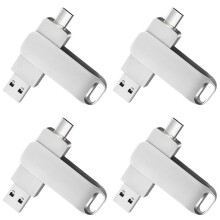 4X TYPE-C Metalen Pen Drive 128GB Waterdichte USB Flash Drives 128GB Geheugenstick Zakelijk Cadeau U Disk