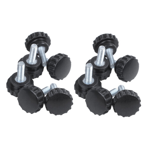 12 Pieces M4X10 Vis A Oreilles Filetage Molete Vis
