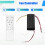 2X Ceiling Fan Light Controller 24V 30W Inverter Motor AC220V Stepless Dimming Temperature 433 5
