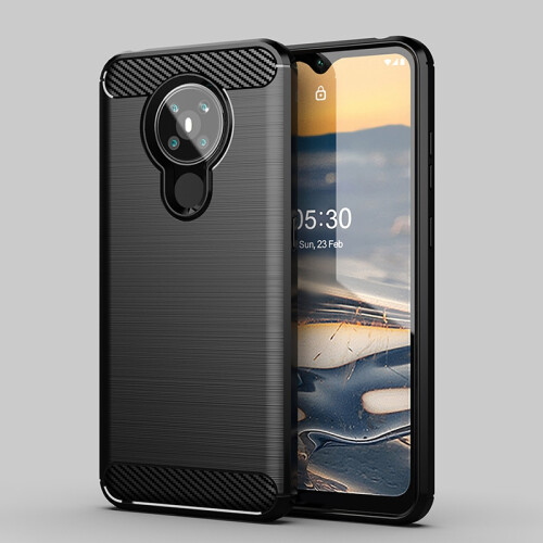 Suitable for  5.3 Case Anti-Fall Protective Shell Brushed Shell Protective Soft Shell TPU Mobile Phone Case Black 1