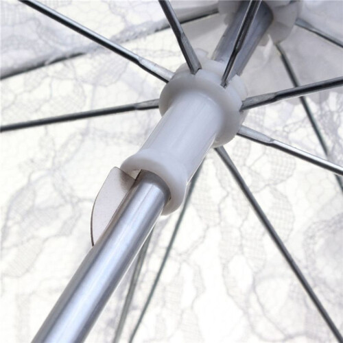 3X Bud Silk Lace Wedding Shooting Parasol 1