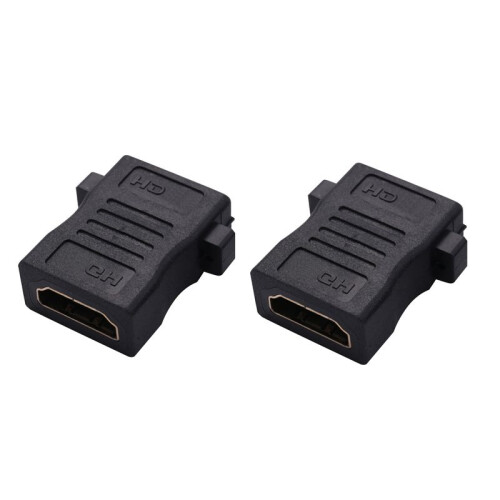 4X  2- Wall Face Plate Panel Outlet 1080P Cover Coupler Socket HOT 2