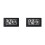 2X  Clock Triangle LED Screen Lectronic Digital Alarm Screen Desktop Clock for Home Office Table Bedroom Decor Black 1