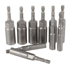 30 Pièces Séries 1/4 Pouce Le Clé Hexagonale Jeu de Douilles Deep Long Perceuse à Percussion 1/2 Pouce Adaptateur de Prise de Forage Morceaux