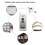 3X 433MHz Wireless Remote Control Learning Code EV1527 Module with Antenna /OFF 2 Button Control 1000M 4