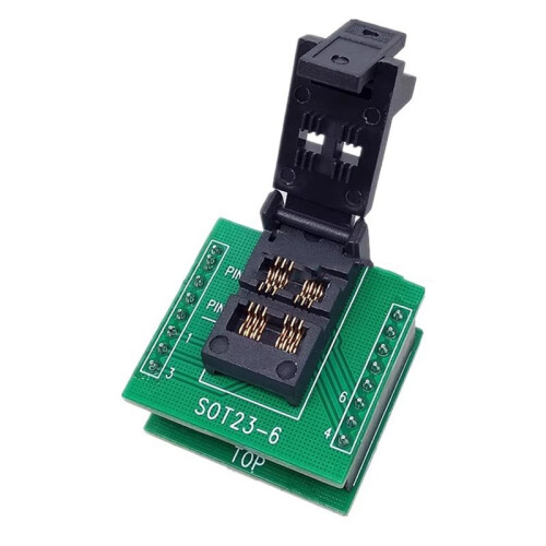 2X for SOT23-6L SOT23 to DIP6 IC Programmer Adapter Chip Test Socket Adapter Burning  Easy Installation 1