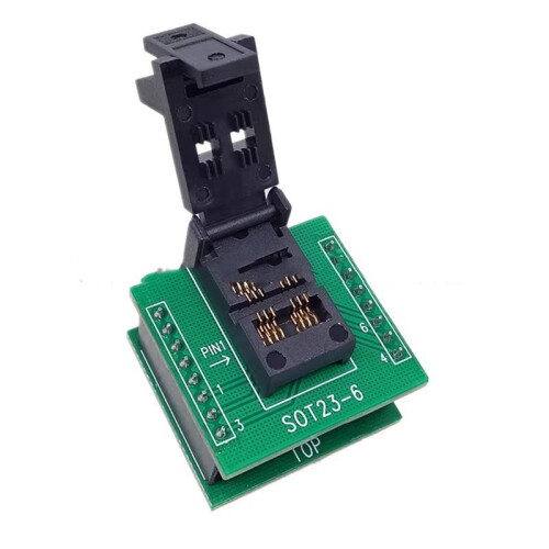 2X for SOT23-6L SOT23 to DIP6 IC Programmer Adapter Chip Test Socket Adapter Burning  Easy Installation 2