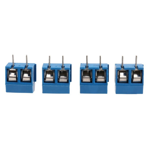2-Pin Screw Terminal Block Connector 5.08mm Pitch Panel PCB Mount, 60Pcs 1