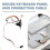 2X Cabo de Conexão para PS/2 para Teclado e Mouse da Placa-Mãe 586 com Defletor para Porta com/Serial 10