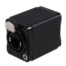 2PCS RJ45 Feedthrough Coupler, CAT6 STP Shielded Female Straight Coupler Converter Ethernet Extension Adapter A