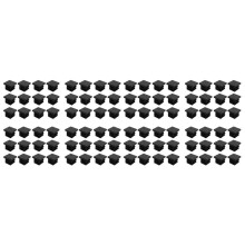 96 Pcs 19Mm X 19Mm Capuchons de Fermeture pour Embouts de Tubes Carrés Tubes en Plastique